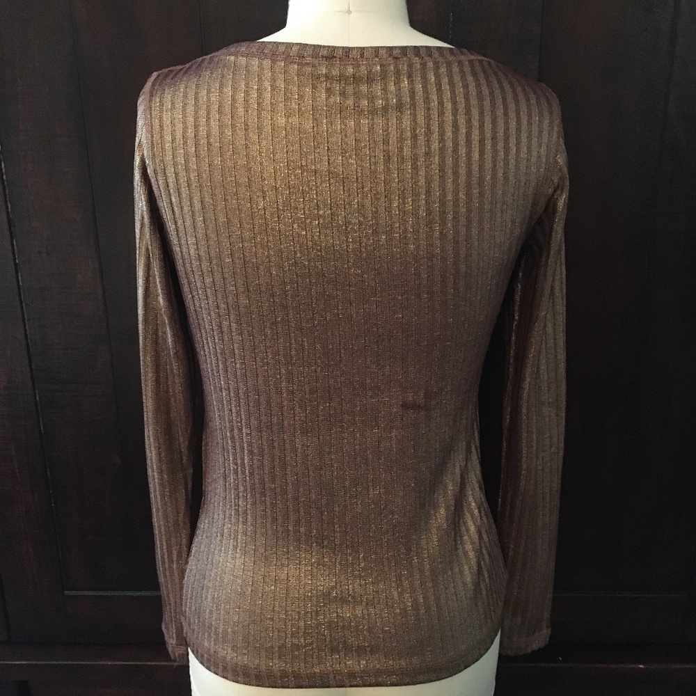 Diesel Copper Toned Long Sleeve Top